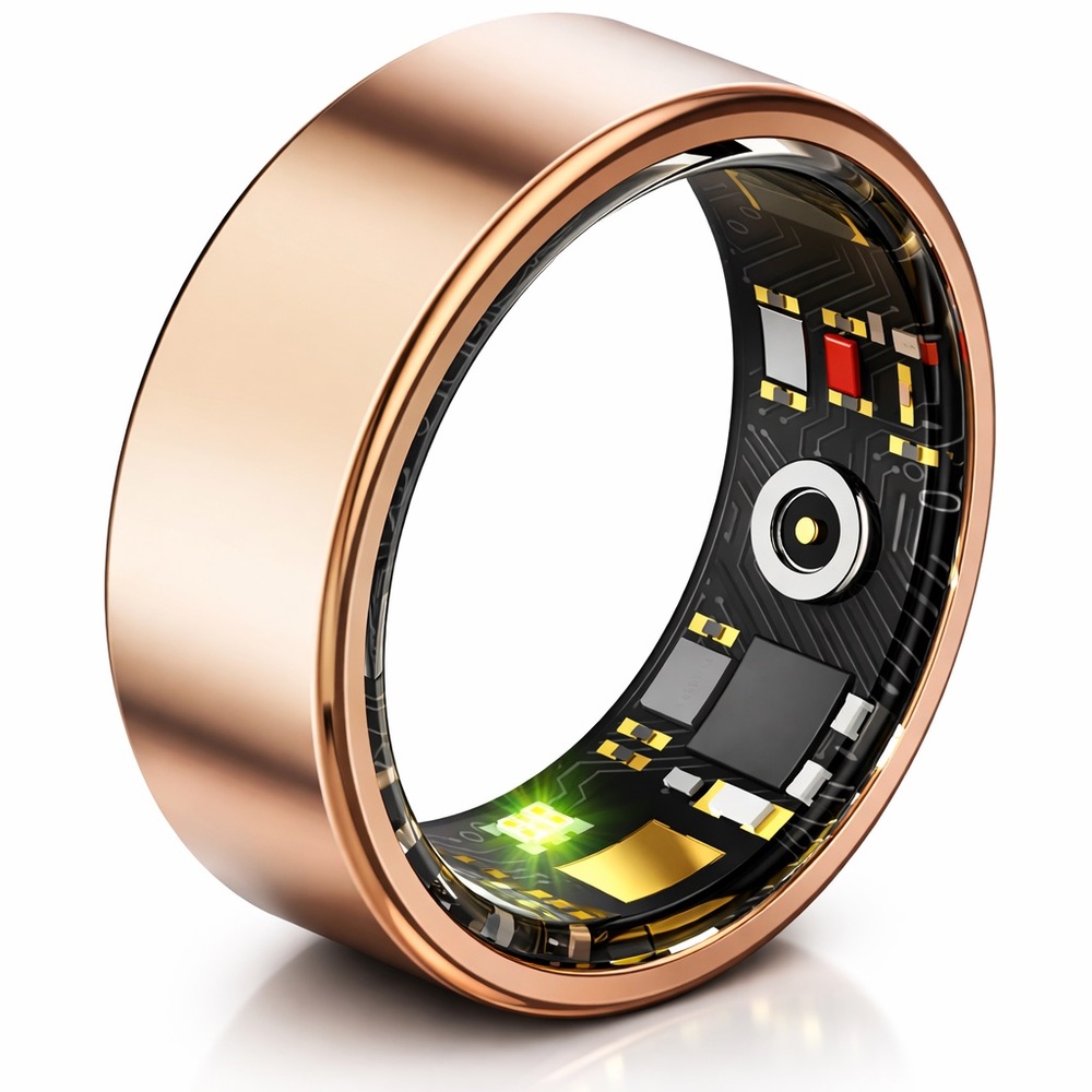 Smart Ring in Gold Finish size 8
